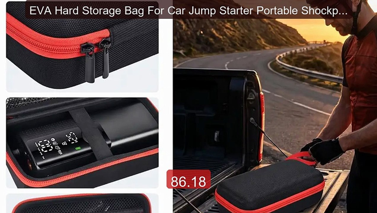 EVA Hard Storage Bag For Car Jump Starter Portable Shockproof ... -- Hot Deal 2026 | Limited Offer!