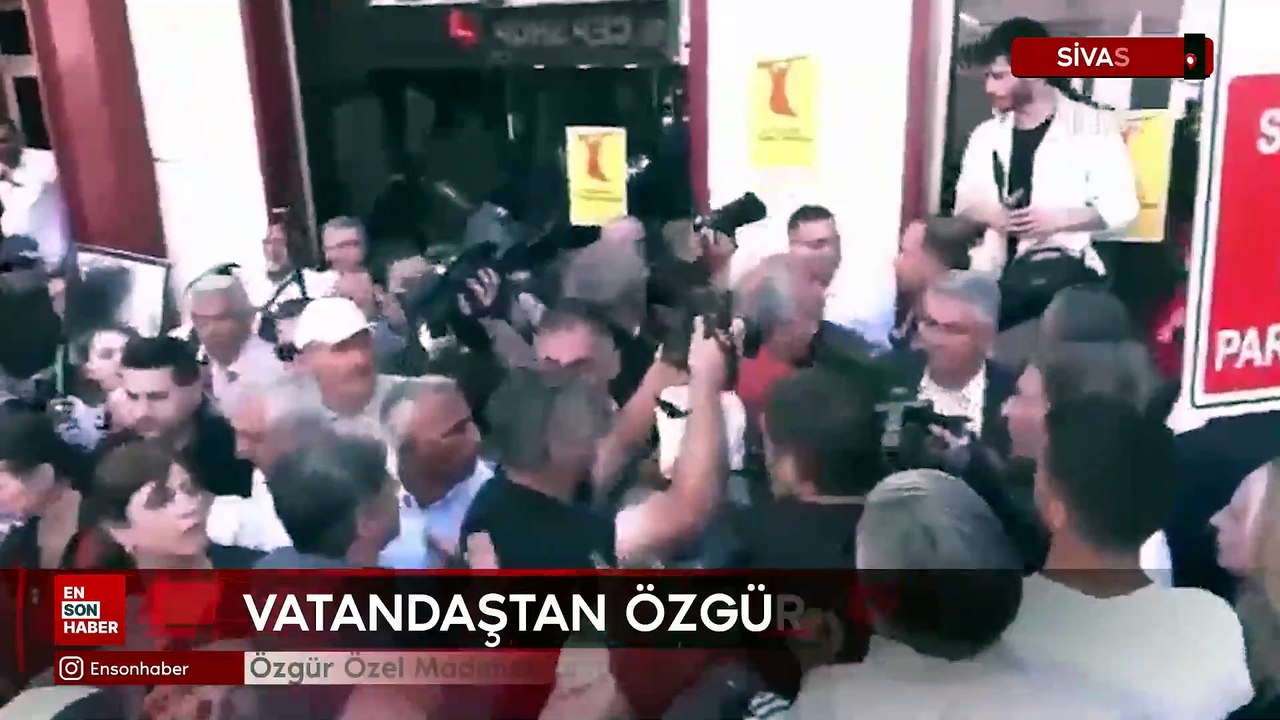 Özgür Özel Madımak anmasında vatandaşın tepkisiyle karşılaştı