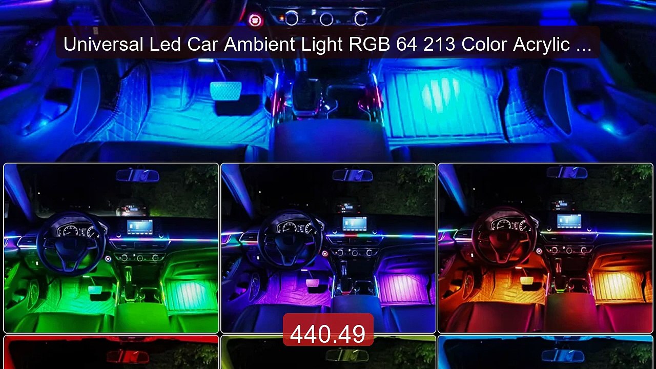 Universal Led Car Ambient Light RGB 64 213 Color Acrylic Strip... -- Best Buy 2026 | Great Quality!