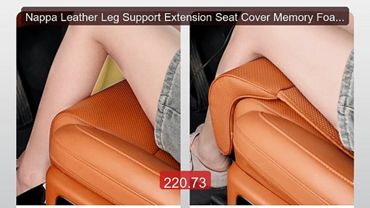 Nappa Leather Leg Support Extension Seat Cover Memory Foam Extende... -- Best Deal 2026 | Shop Now!