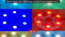 1Set 5V RGB LED Lights Plate Linkage Control Colorful Source Wirele... -- Top Rated 2026 | Buy Now!
