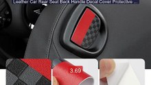 Leather Car Rear Seat Back Handle Decal Cover Protective Sticker Fo... -- Top Rated 2026 | Buy Now!