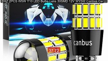 DXZ 2PCS W5W T10 LED Bulbs Lens 30SMD 12V WY5W Canbus Car Clea... -- Best Buy 2026 | Great Quality!
