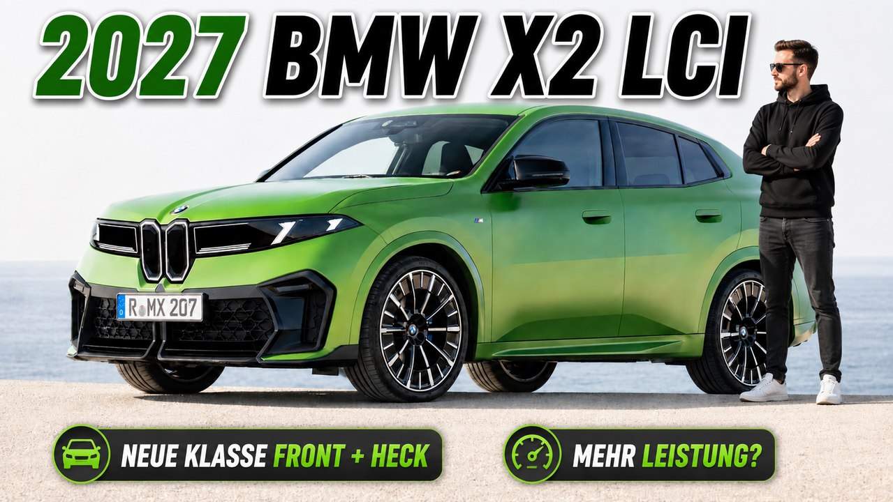 BMW X2 (2027): Facelift mit komplett neuer Front im Rendering