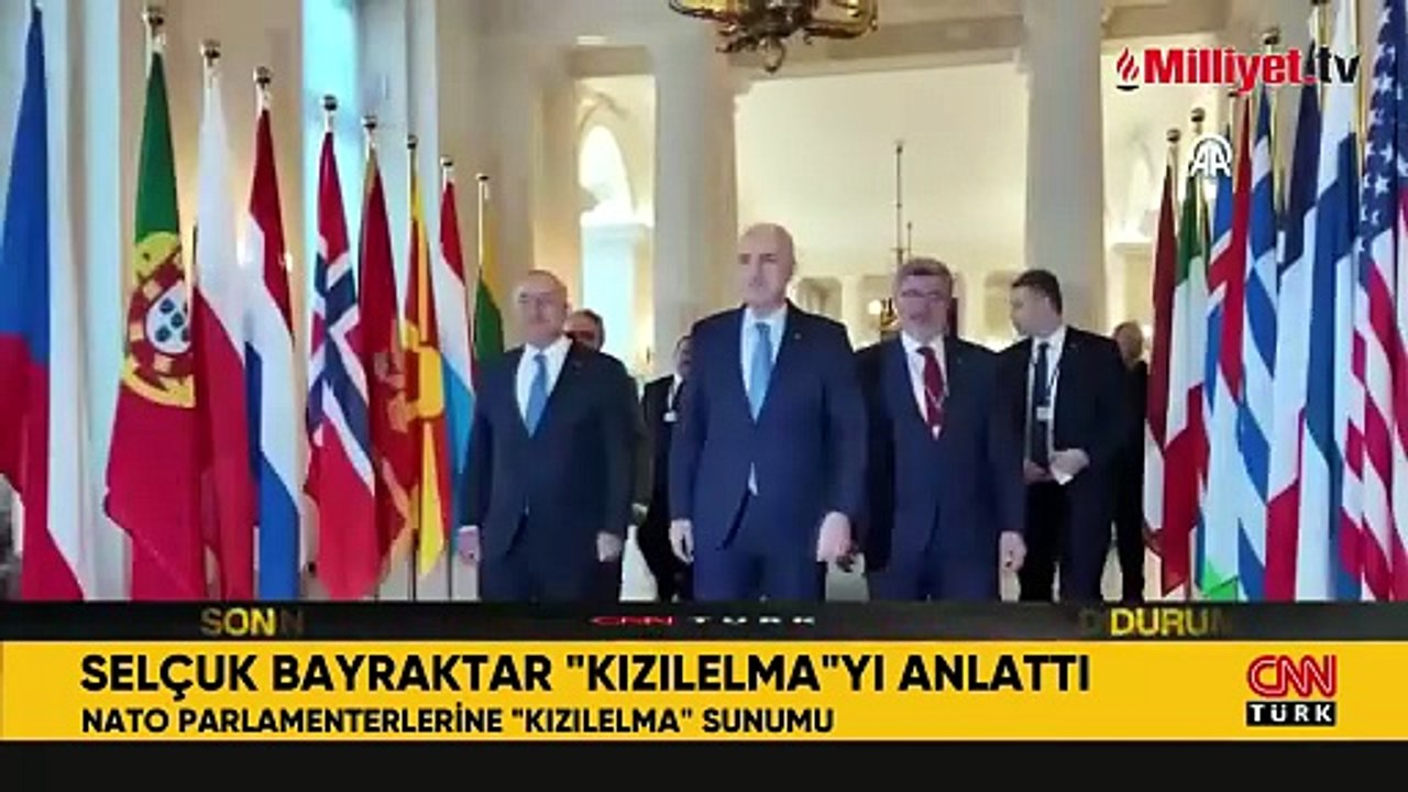 Baykar Yönetim Kurulu Başkanı Selçuk Bayraktar, NATO parlamenterlerine KIZILELMA'yı anlattı: Dünyaya bunu biz göstereceğiz