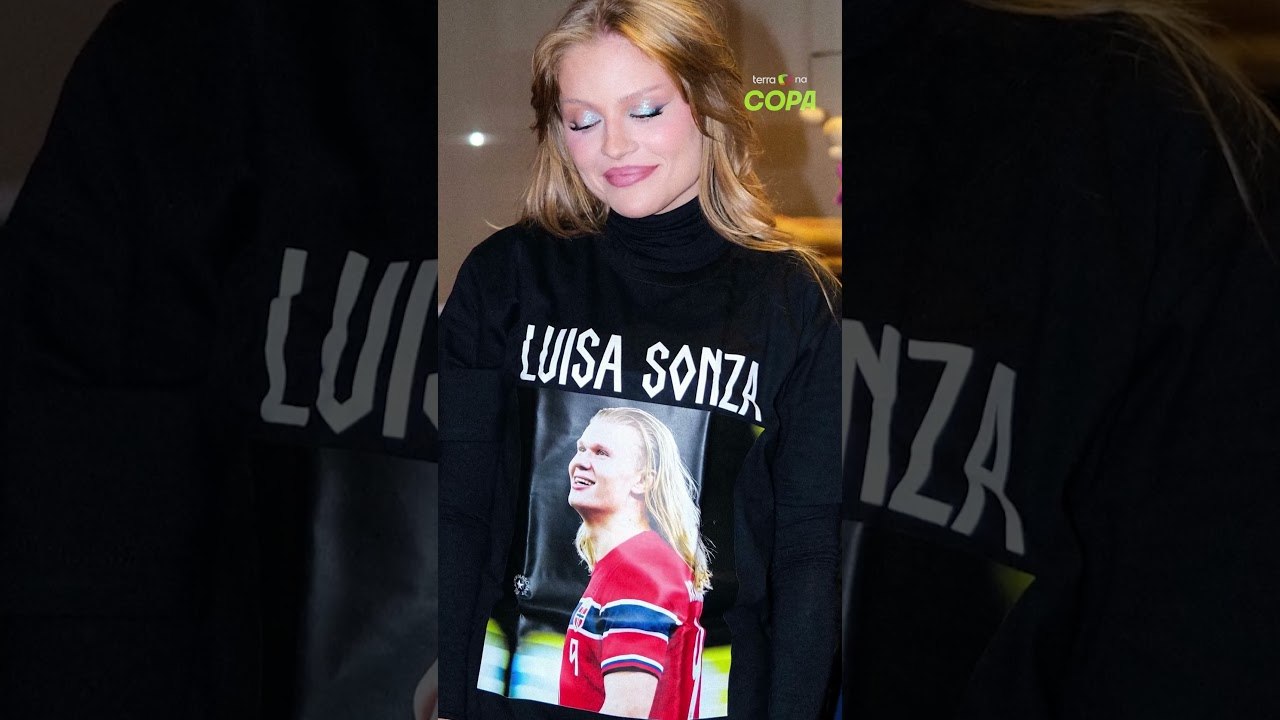Luísa Sonza usa camisa com foto de Haaland e brinca: 'Prometo jogar mal no domingo' #shorts
