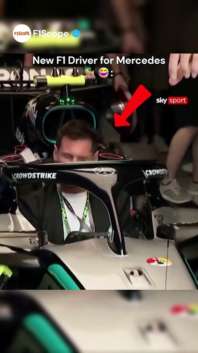 LEO MESSI MERCEDES DRIVER 😂 #formula1 #f1