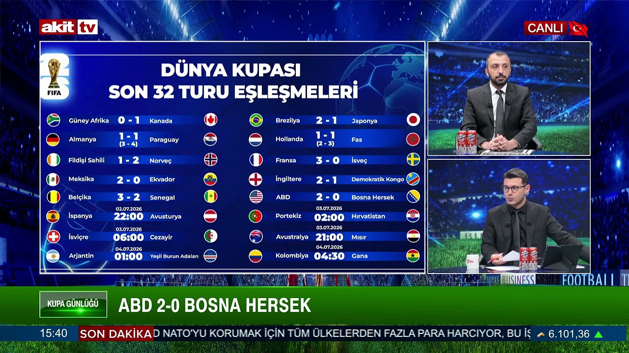 Kupa Günlüğü - Eren Kaçmaz/ Mustafa Mehdigil "Dünya Kupasında son 32 heyecanı" 02.07.2026