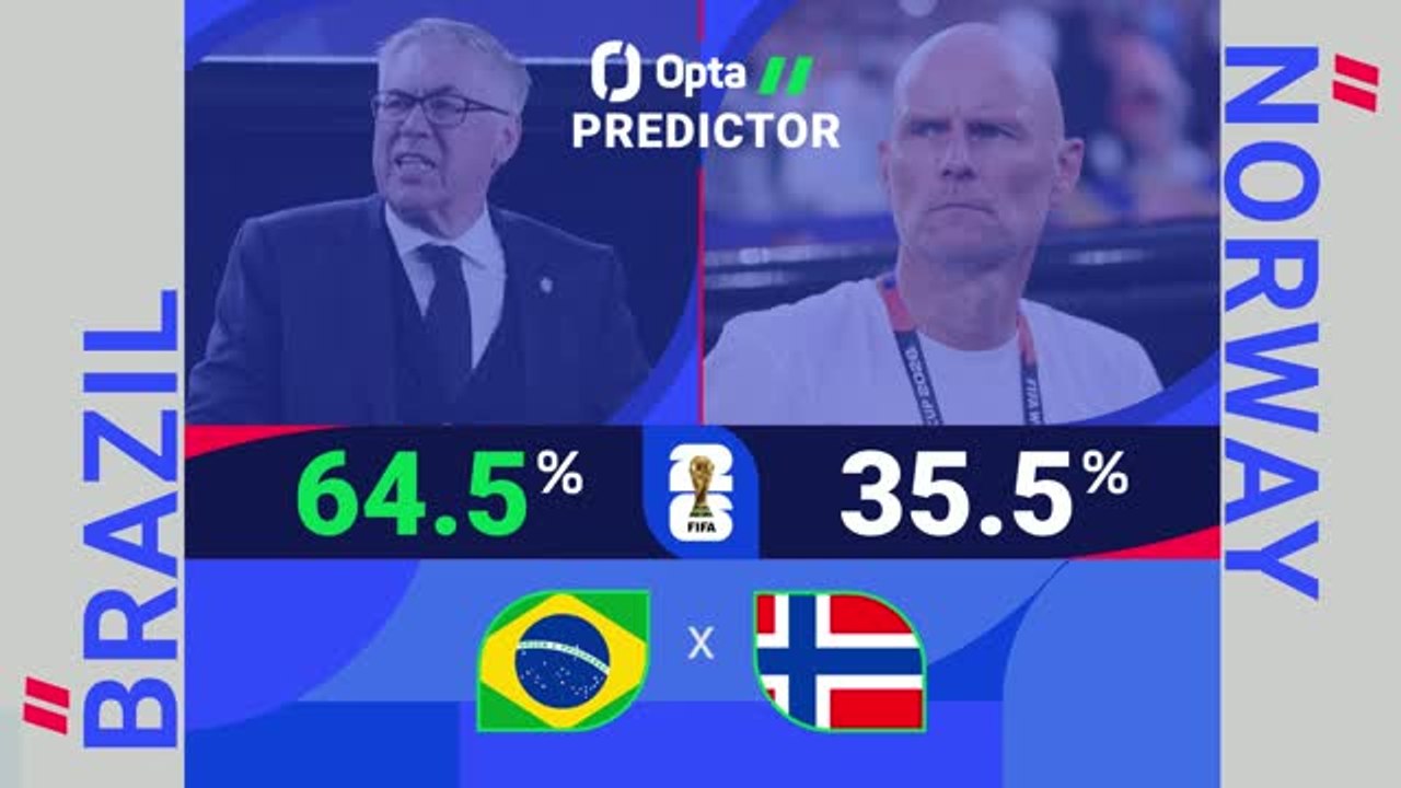 Brazil v Norway - World Cup Opta Predictor