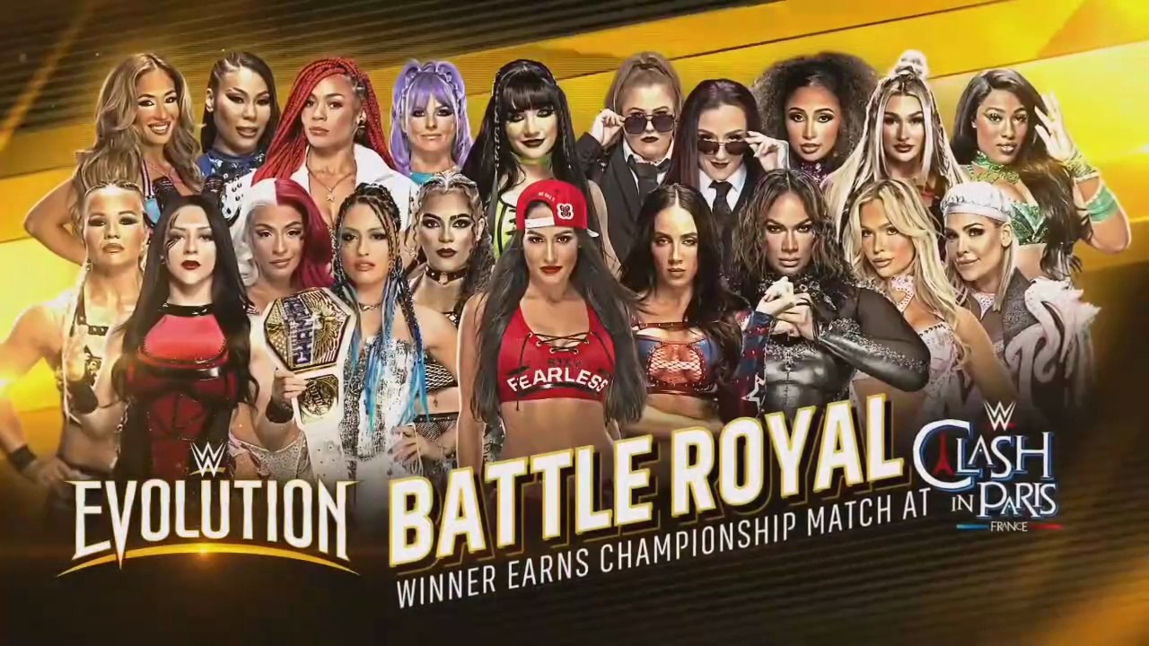 WWE Evolution 2025 - 20-woman Evolution Battle Royal for a future World Championship Match [Full Length Match]