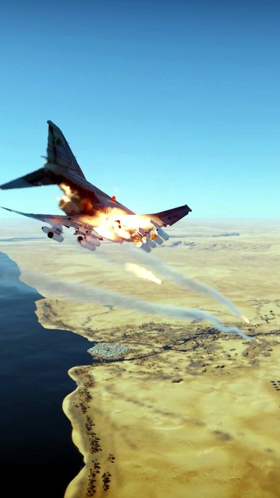 F-4 Phantom II raining down fire in the desert!