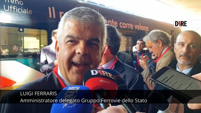 Presentato il treno Frecciarossa con la livrea dedicata alla Ducati Corse