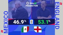 Mexico v England - World Cup Opta Predictor