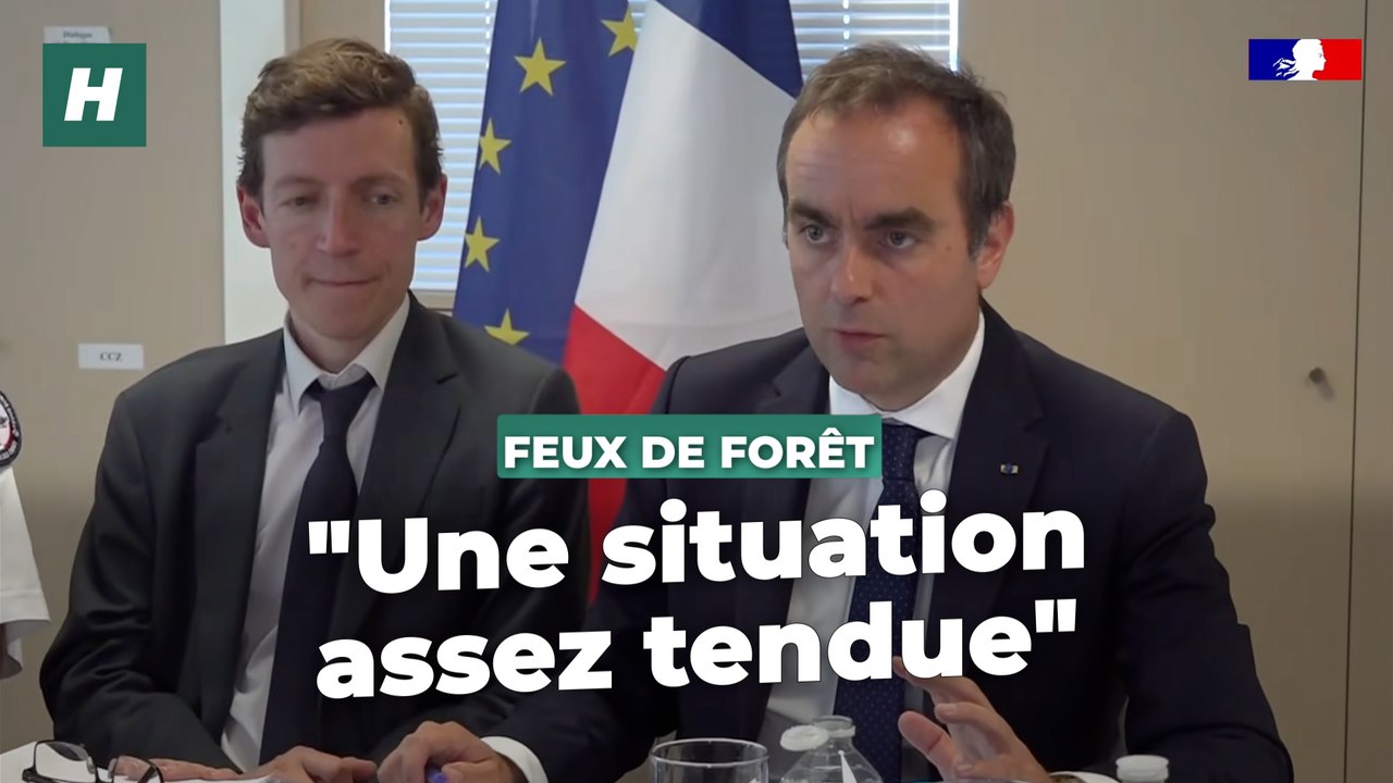 Avec près de 7000 départs de feu de forêts en France, Sébastien Lecornu juge la situation « assez tendue »