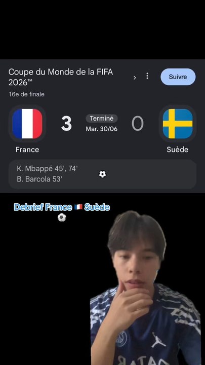 Debrief France Suède