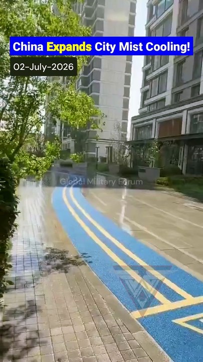China Battles Heat With Mist