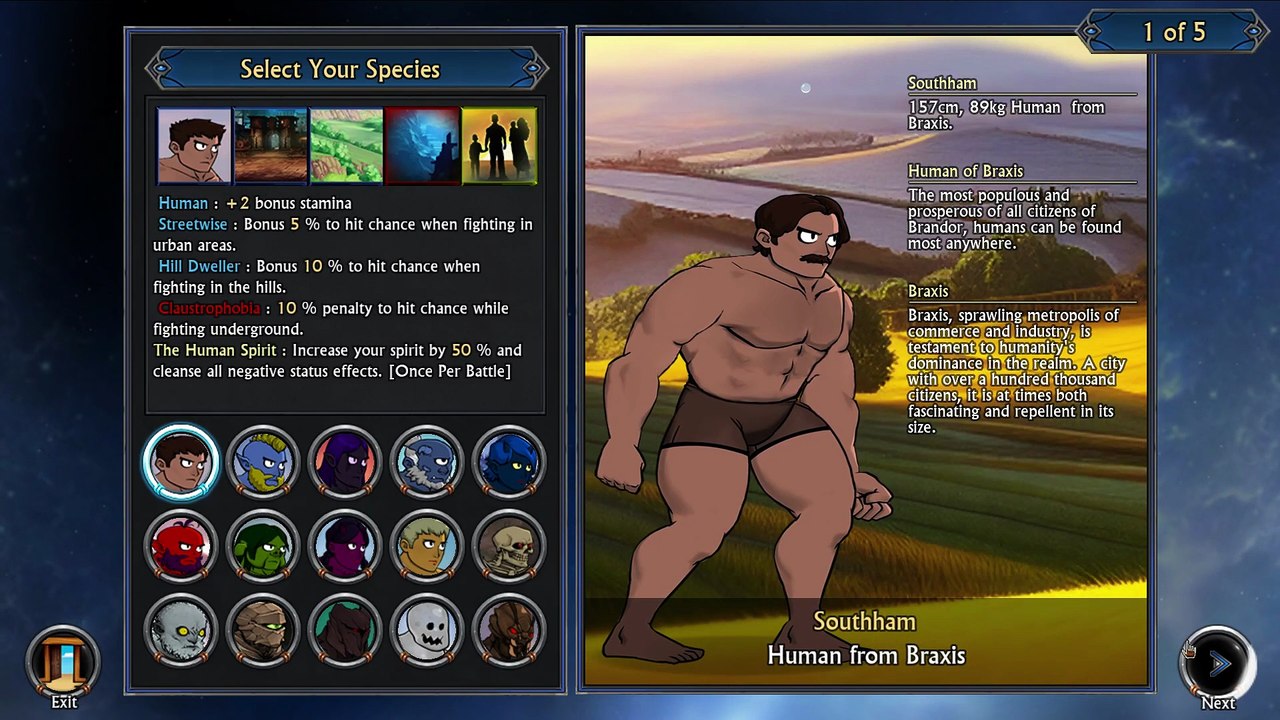 Swords And Sandals Immortals - Character Creation