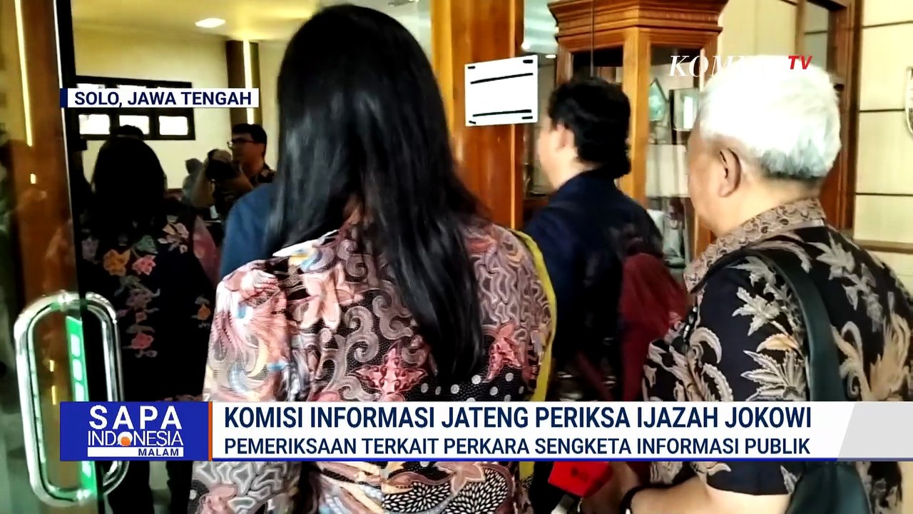 Komisi Informasi Jateng Periksa Dokumen Ijazah Jokowi di Solo, Ini Tujuannya | SAPA MALAM