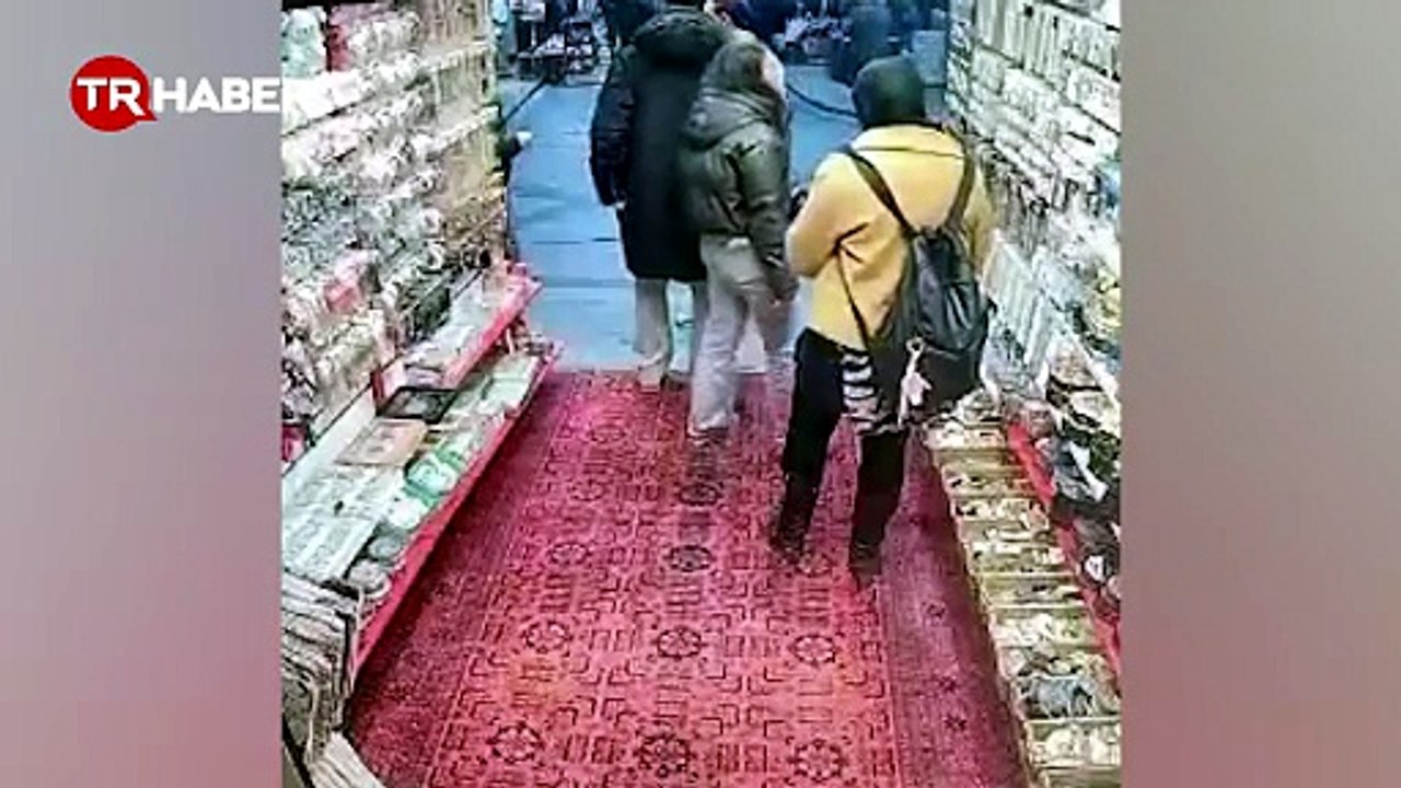 Esnafı taciz eden kadından yeni görüntü