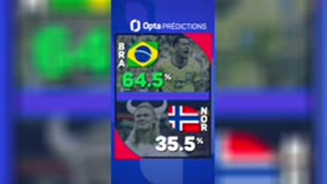CdM 2026 - Brésil vs. Norvège, les prédictions d’opta