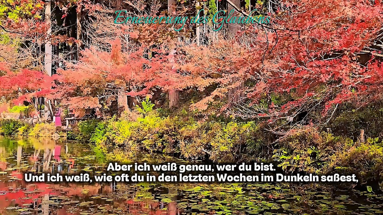 Gott hat das für dich vorbereitet (Schau das).