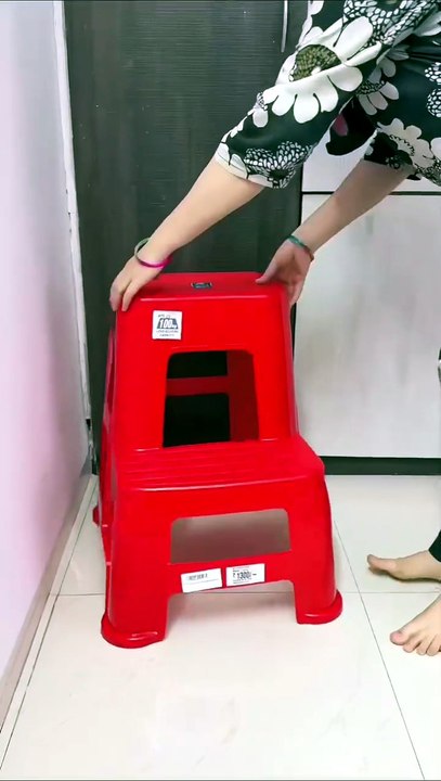 Strong and Durable Plastic Step Stool for Home, Bedroom, Bathroom, Kitchen, Living Room, Office, Adult, Kids, Children's and Garden Stool with high Load Capacity. (Bright Red) Product Link Description mein Diya Hua Hai 👇