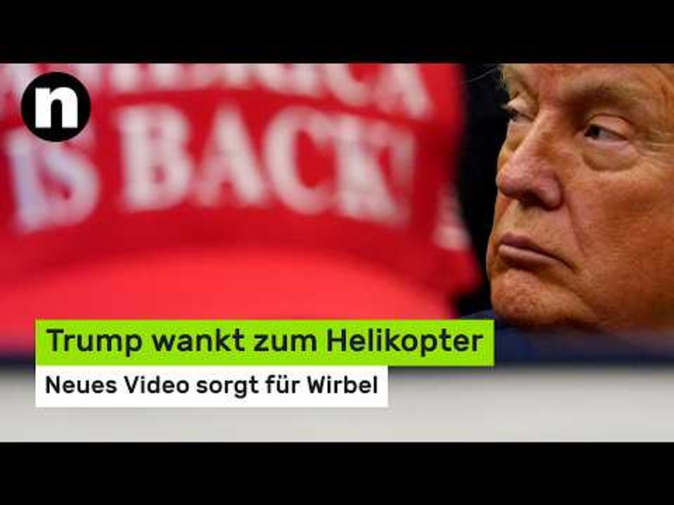 Donald Trump: US-Präsident wankt zum Helikopter - neues Trump-Video sorgt für Wirbel