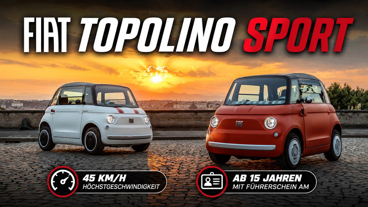 FIAT Topolino Sport: Retro-Style trifft moderne Elektromobilität