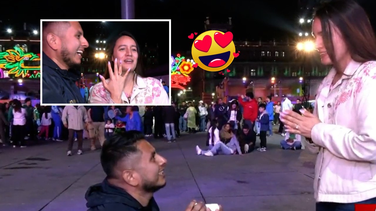 CDMX: Pareja de Ecuador se compromete en el FIFA Fan Fest del Zócalo