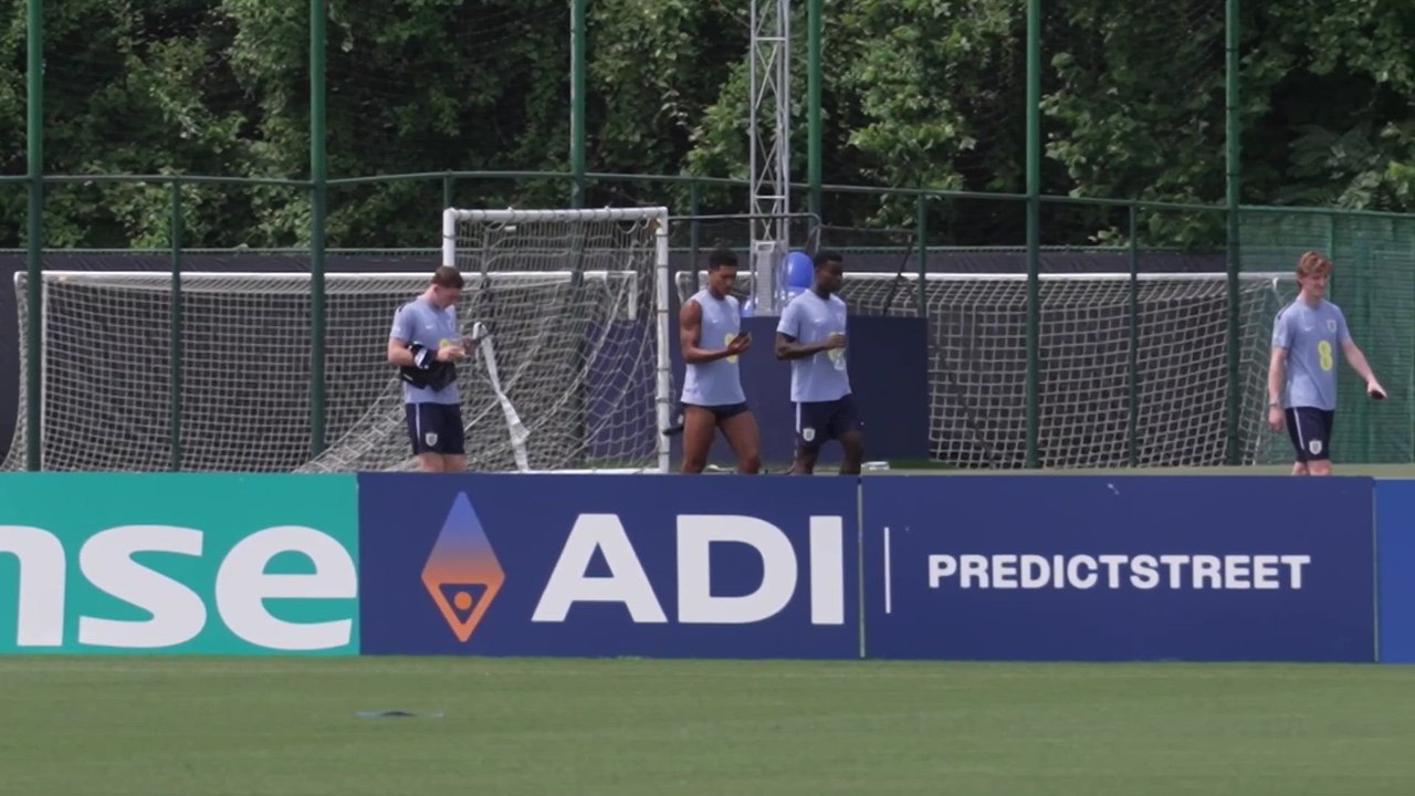 England training session after epic comeback against DR Congo