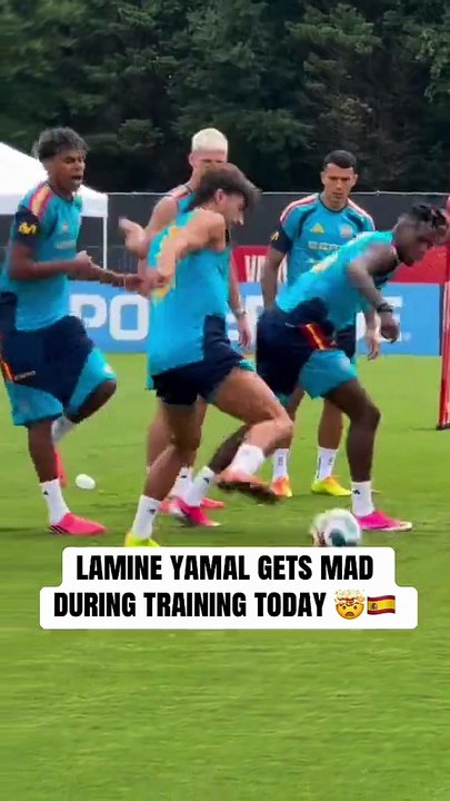 Yamal went crazy… 😭🇪🇸 🎥 for training!Lets go spain