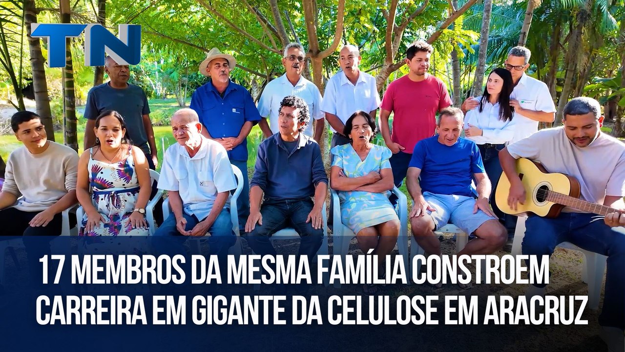 17 membros da mesma família constroem carreira em gigante da celulose em Aracruz