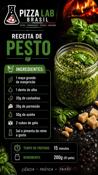 Pesto de manjericão 🌿