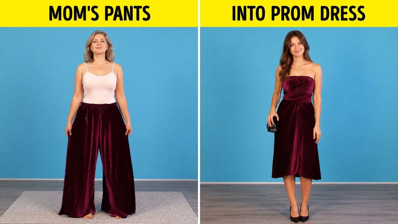 Mom’s Pants into a prom dress? Parents’ old clothes into trendy outfits