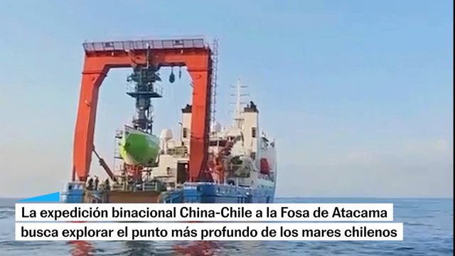 Científicos chilenos exploran la Fosa de Atacama a casi 8.000 metros bajo el mar