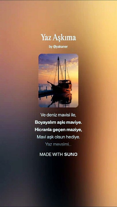 Yaz Aşkıma