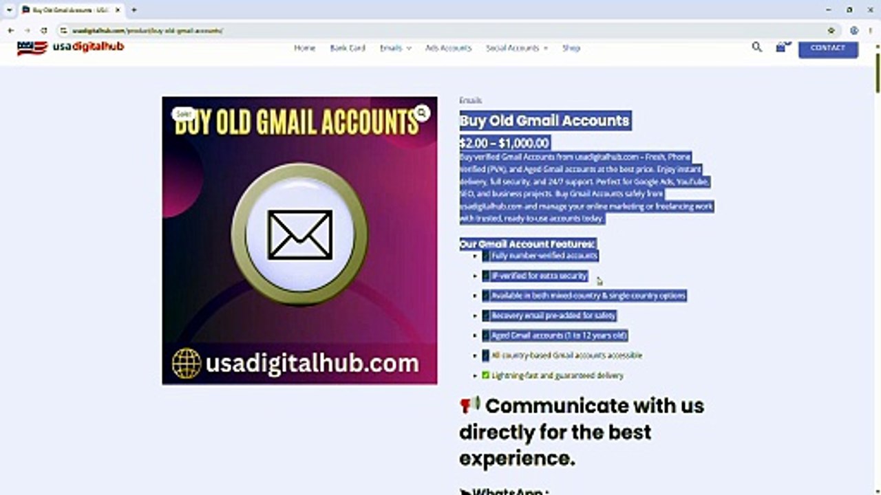 Top 12 Sites to Buy Old Gmail Accounts In (PVA, Aged & Bulk)