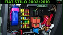 FUNÇÃO DOS FUSÍVEIS E RELÉS FIAT STILO 2003 A 2010