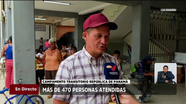 La Guaira | Desarrollan jornada integral para afectados en campamento transitorio República de Panamá