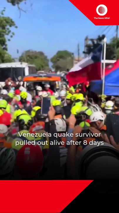 Venezuela quake survivor pulled out alive after eight days