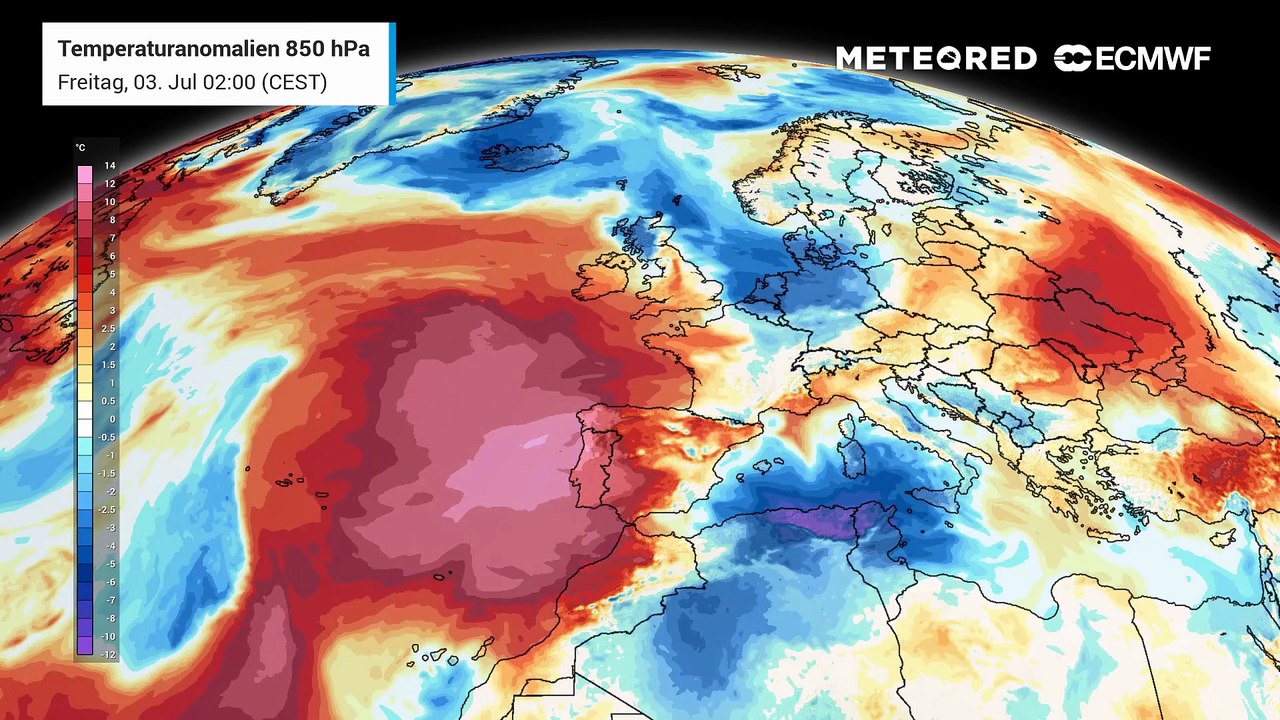 Heat Dome über Südwesteuropa -kommt er nach Deutschland?