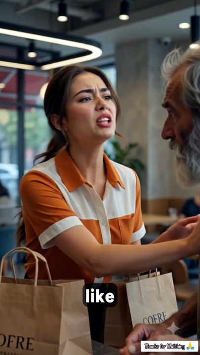 She Gave A Homeless Old Man Free Coffee… Then He Handed Her A Blank Check 😱☕💎 #LifeLessons #Waitress #InspreStory #EmotionalStory