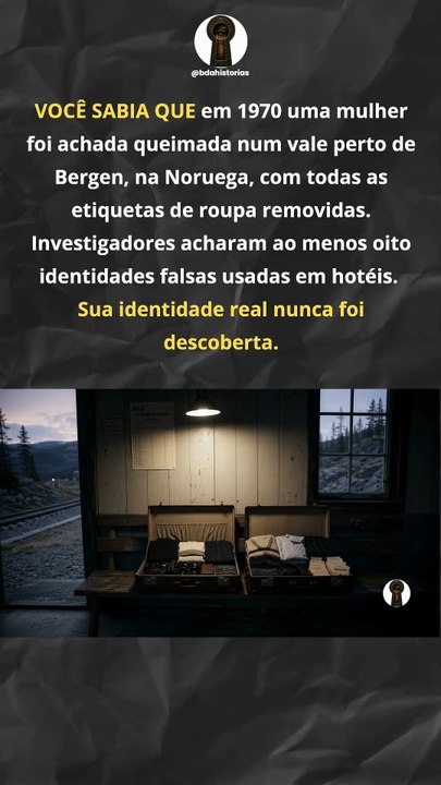 Ela tinha 8 identidades diferentes e ninguém sabe quem realmente era #mistério #unsolved