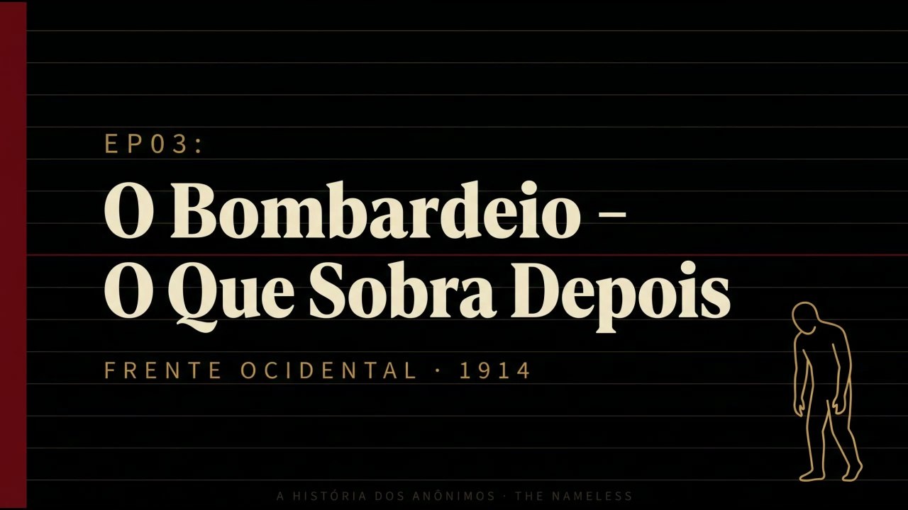 EP03 - O Bombardeio - O Que Sobra de um Ser Humano Depois Disso | Frente Ocidental | 1914 | Primeira Guerra Mundial
