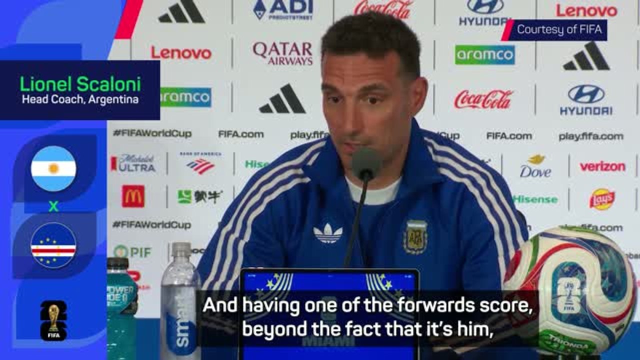 Scaloni insists Argentina aren't relying on Messi's scoring