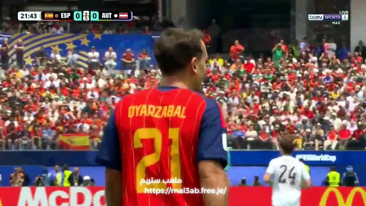 ملخص مباراة اسبانيا والنمسا 3-0 كأس العالم
