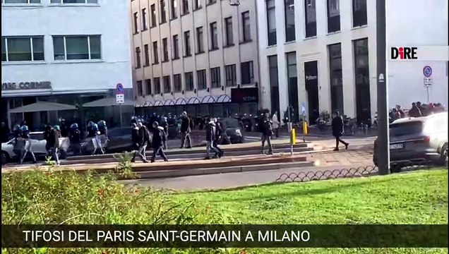 Champions League, a Milano mille ultras del Psg in corteo con bombe carta e fuochi d'artificio