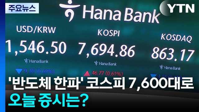 반도체 한파 직격탄 코스피...오늘은 1%대 상승 개장 / YTN
