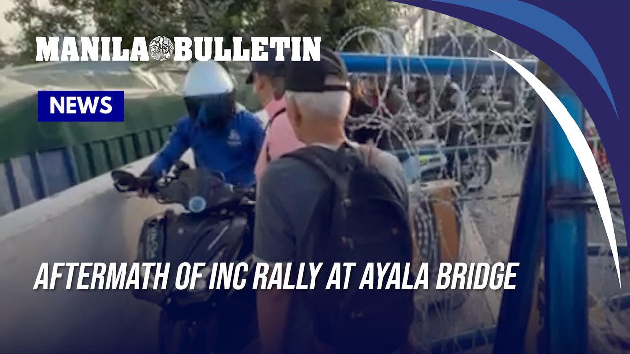Aftermath of INC Rally on morning of July 3 at Ayala Bridge