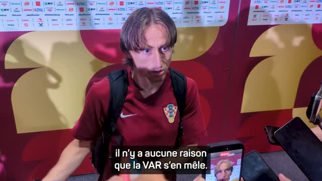 Croatie - Modric critique la VAR : "On dirait que ça joue toujours contre nous"
